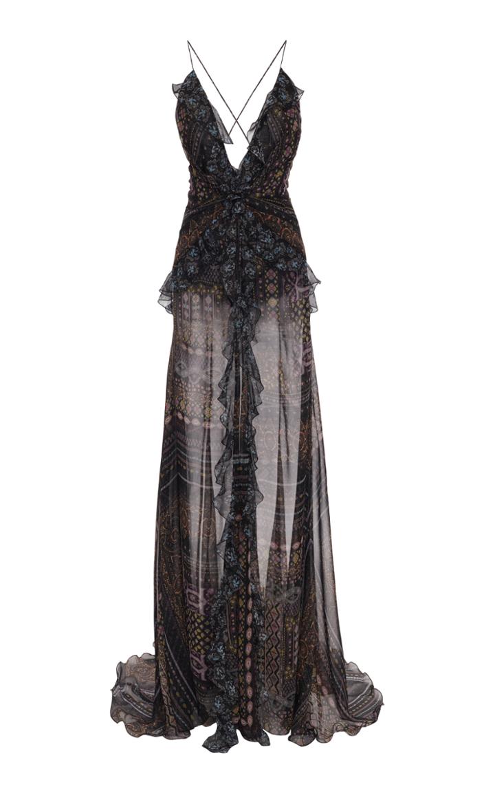 Moda Operandi Etro Ruffle-trimmed Silk Dress Size: 38