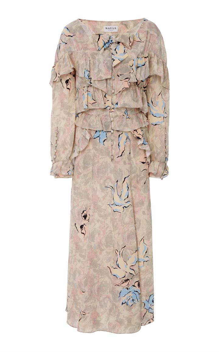 Maison Mayle Floral Majorelle Dress