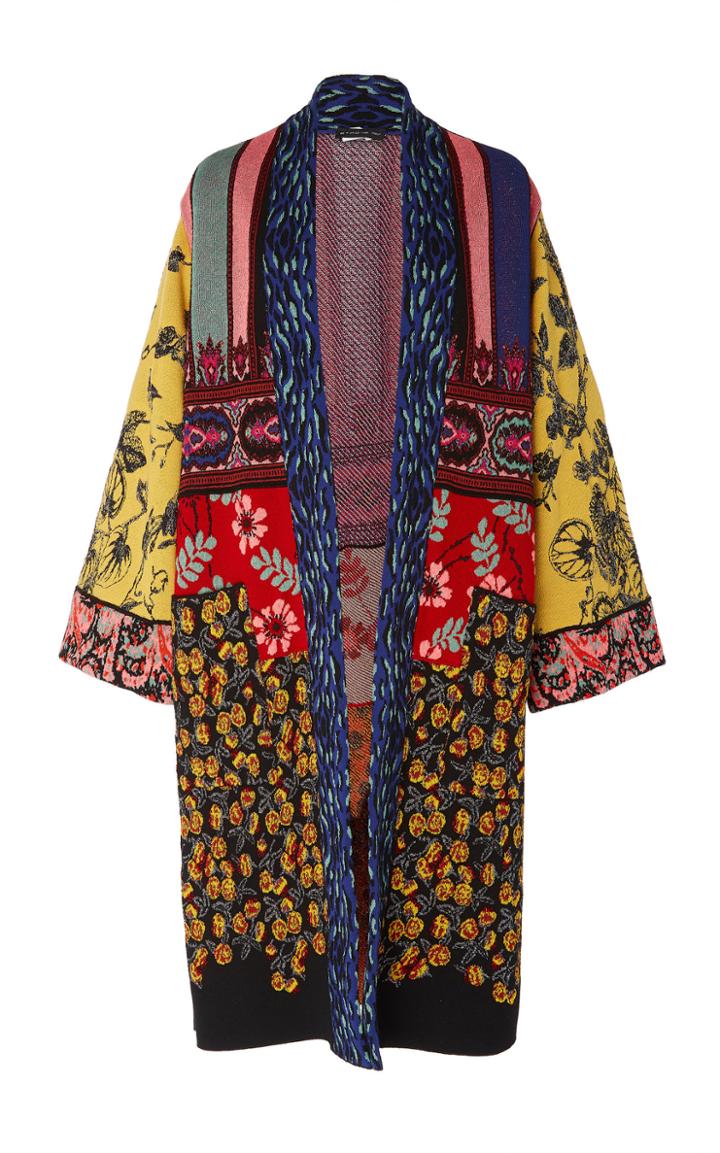 Etro Maglia Printed Jacquard Cardigan