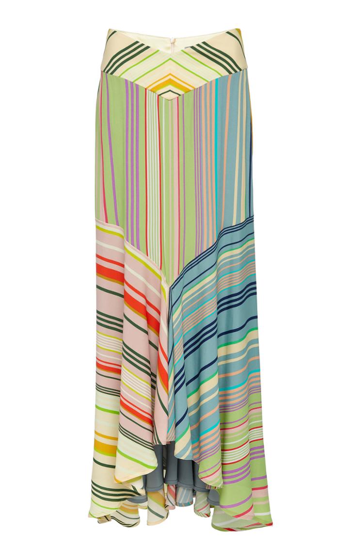 Silvia Tcherassi Beverly Stripe Midi Skirt