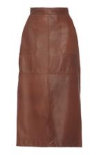 Johanna Ortiz Cabo Corriente Vegan Leather Pencil Skirt