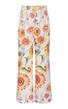 Banjanan Mila Printed Cotton Cropped Wide-leg Pants