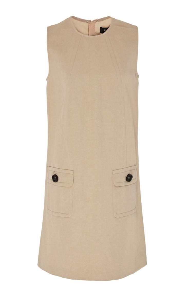 Paule Ka Cotton Canvas Trapeze Dress