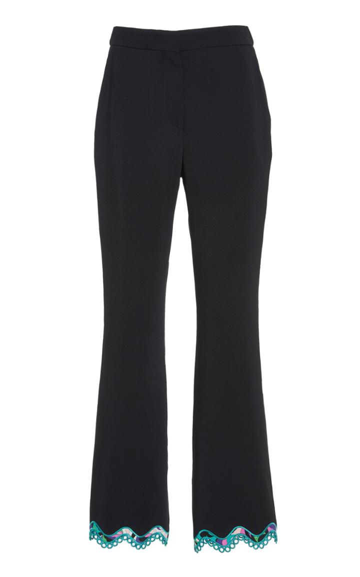 Emilio Pucci Scalloped Hem Trousers