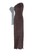 Moda Operandi Peet Dullaert Pleated Detachable-sleeve Chiffon Dress Size: 32