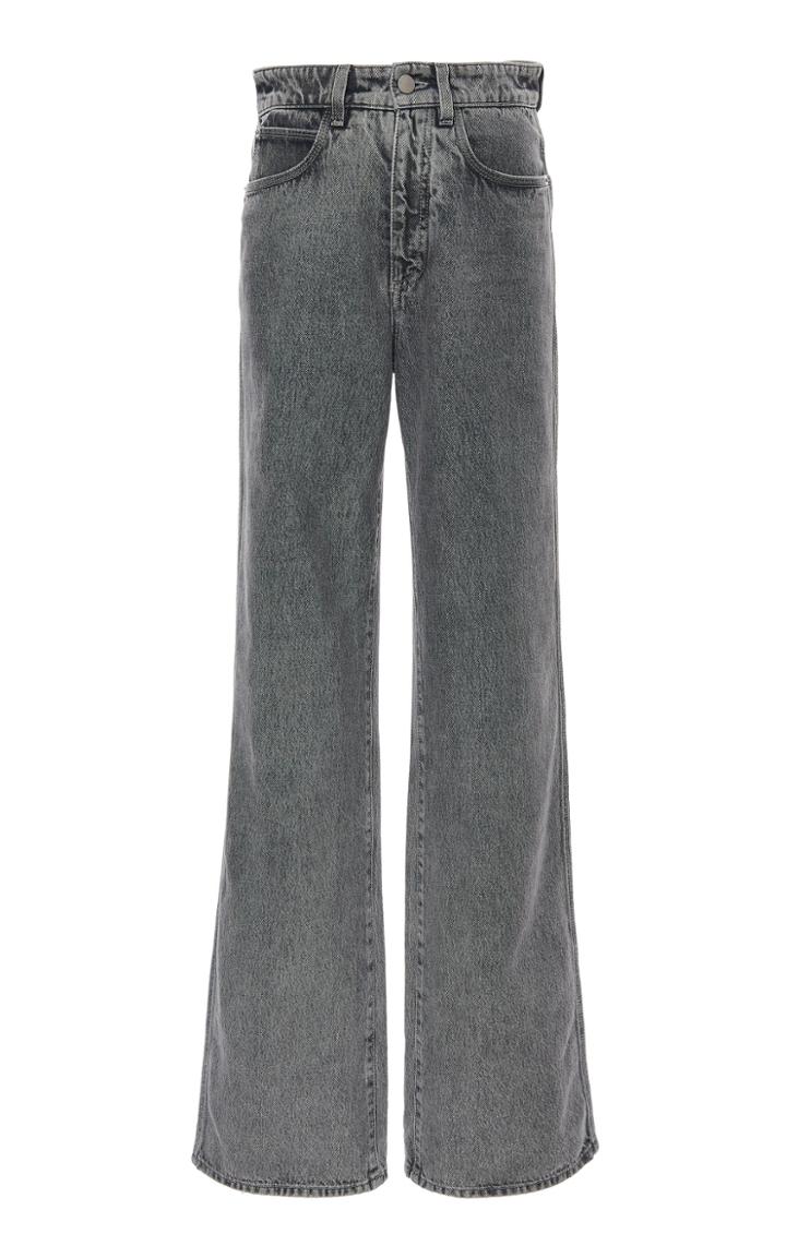 Alberta Ferretti High-rise Straight-leg Jeans