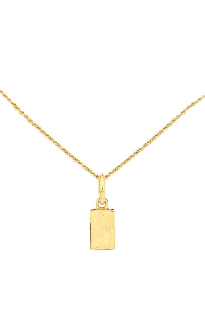 Moda Operandi Flash Jewellery Ingot 14k Vermeil Pendant Necklace