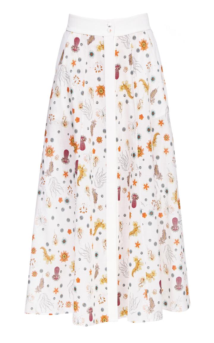 Lake Studio Button Down A Line Skirt