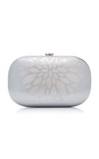 Jeffrey Levinson Elina Mirrored Aluminum Clutch