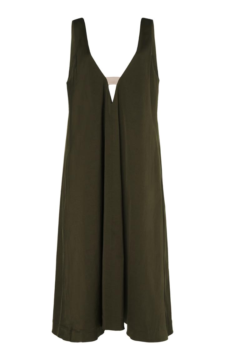 Cult Gaia Olive Eden Trapeze Dress