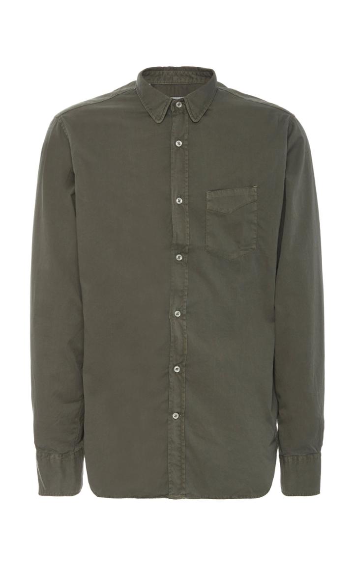 Officine Gnrale Cotton-twill Button-up Shirt Size: M