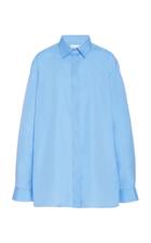 Moda Operandi The Row Big Sisea Cotton Button Down Shirt Size: Xs