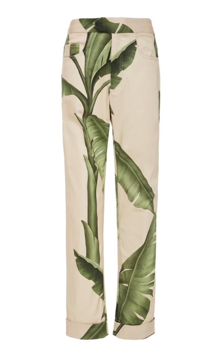 Johanna Ortiz Respectful Nature Straight-leg Cotton-sateen Trousers