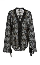 Sally Lapointe Embroidered Boyfriend Button Down