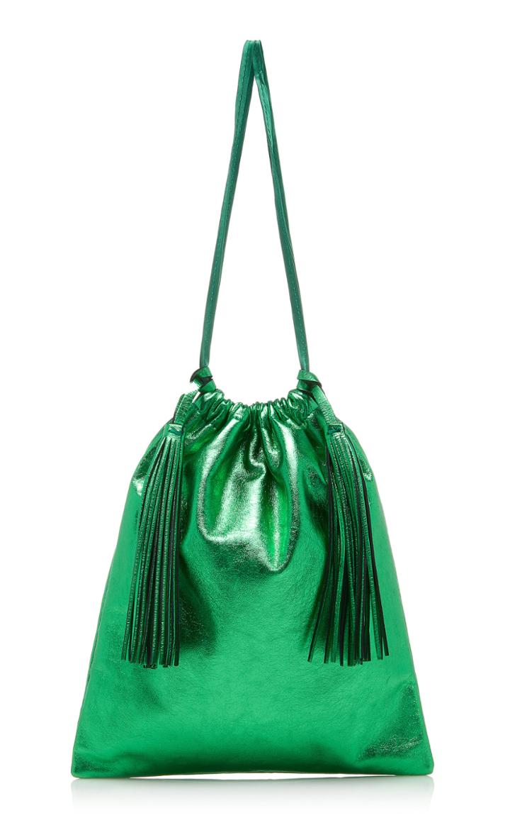 Moda Operandi Attico Metallic Leather Pouch