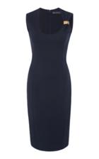 Versace Embellished Crepe Midi Dress