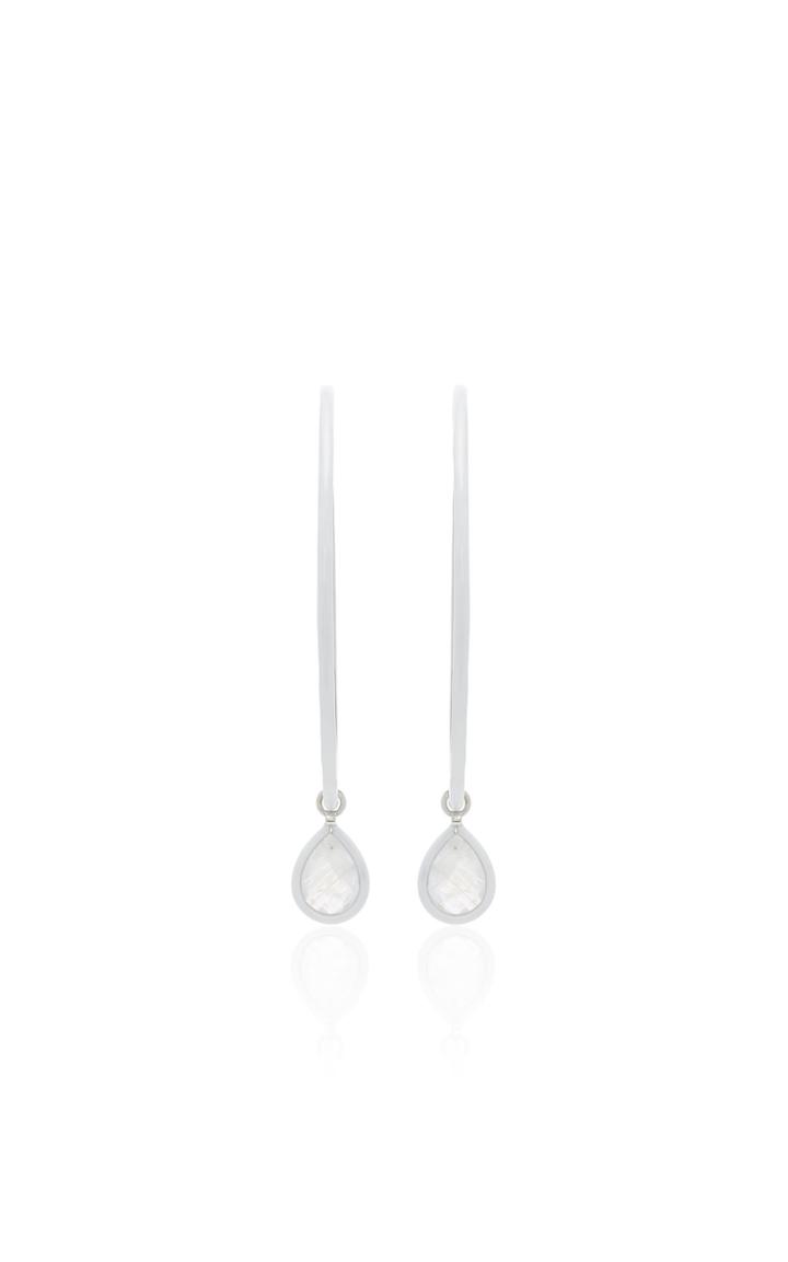 Moda Operandi Nina Runsdorf The Artist White Enamel Large Hoops