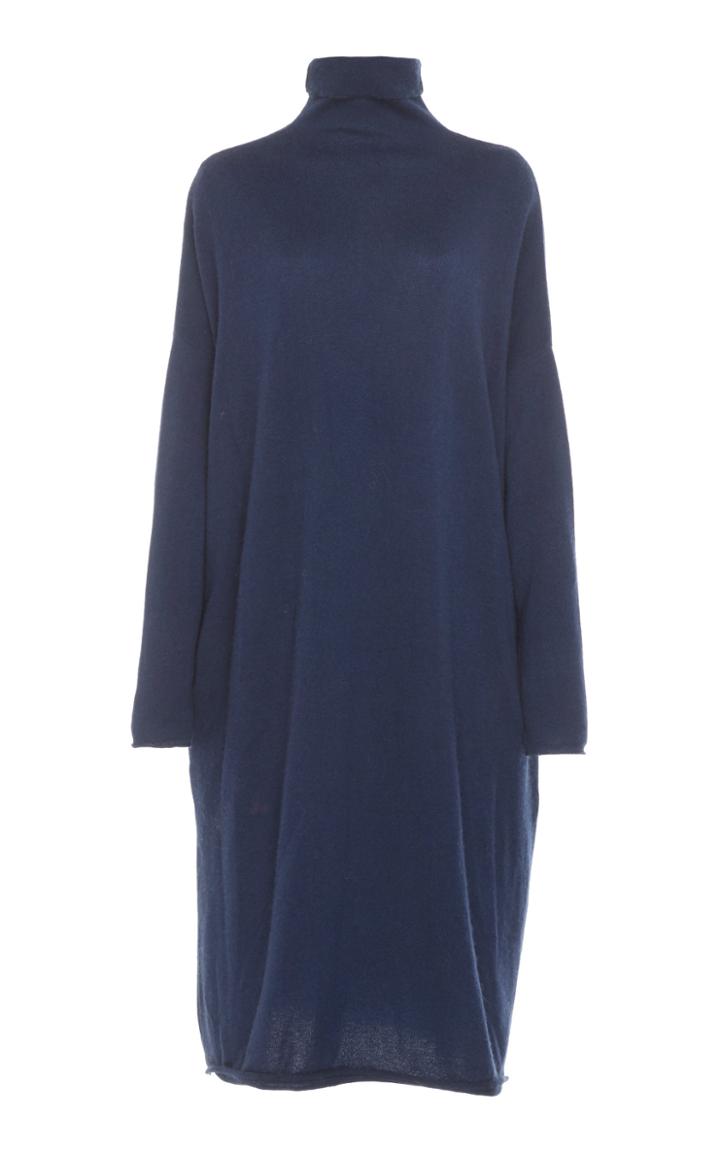 Tuinch Cashmere Turtleneck Midi Dress