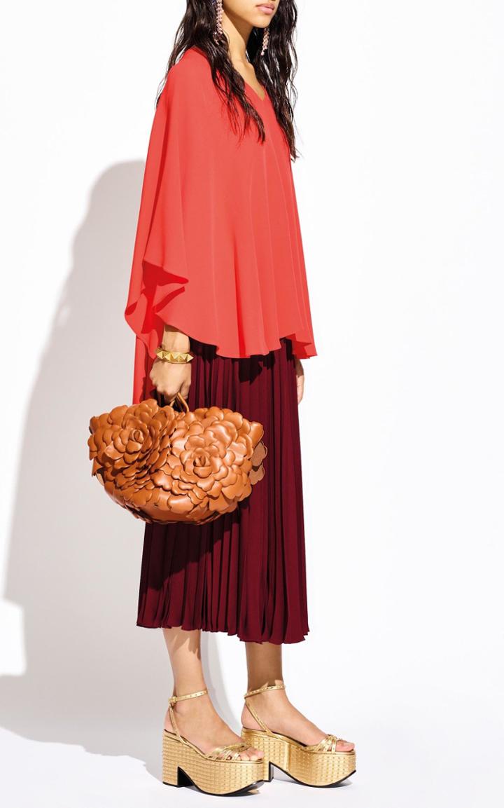 Moda Operandi Valentino Silk Cady Cape Top