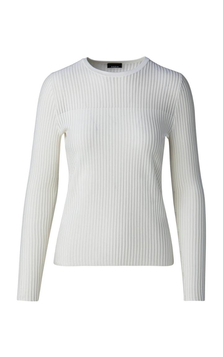 Moda Operandi Akris Ribbed Silk-blend Top