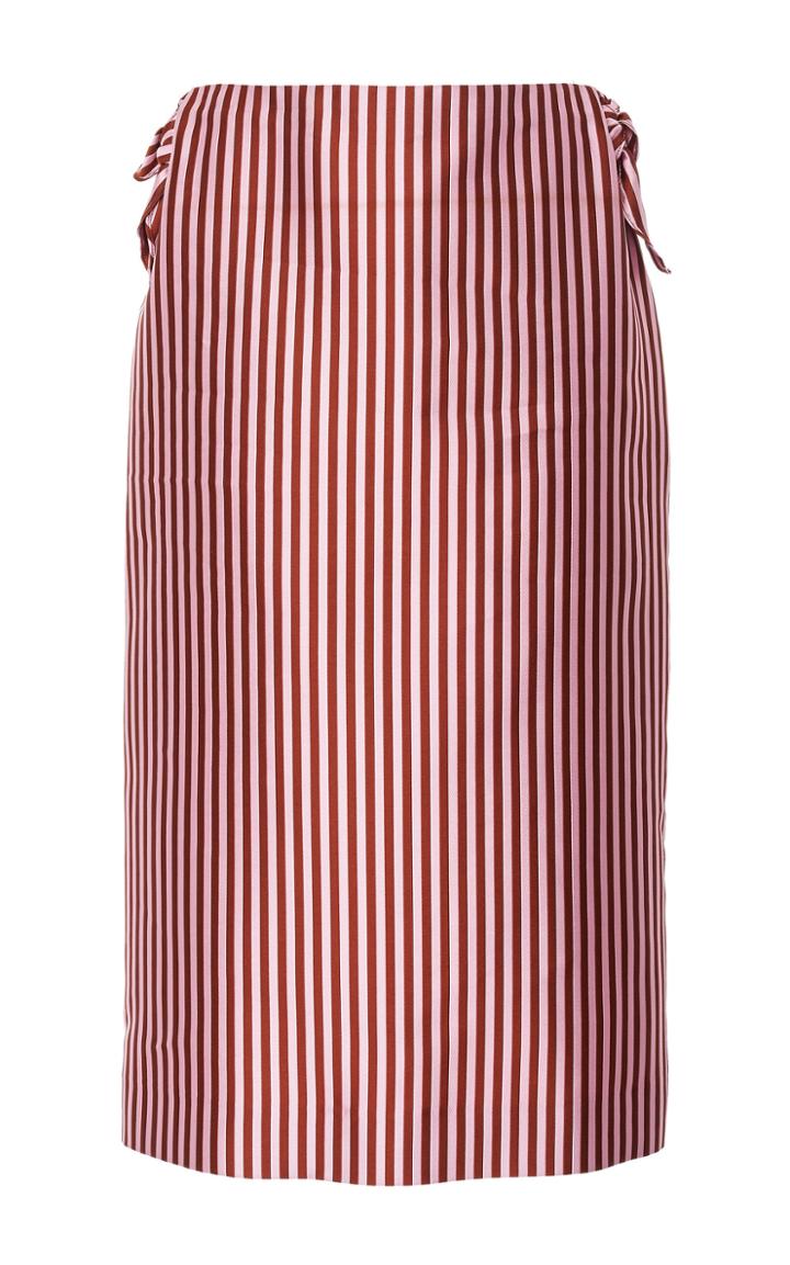 Jonathan Cohen Frida Striped Silk Pencil Skirt