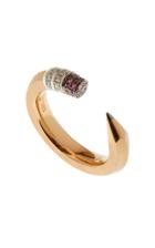 Moda Operandi Nadine Ghosn 18k Brushed Rose Gold Pencil Ring Size: 4