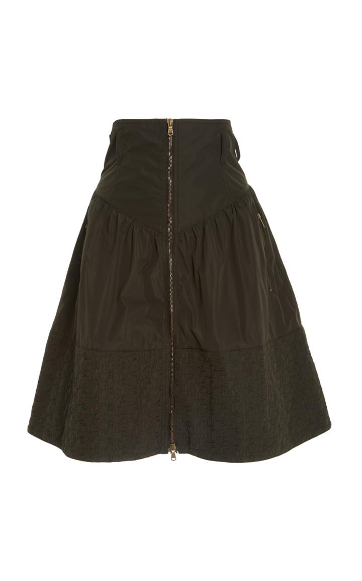 Tomas Maier Sporty Zipper Skirt