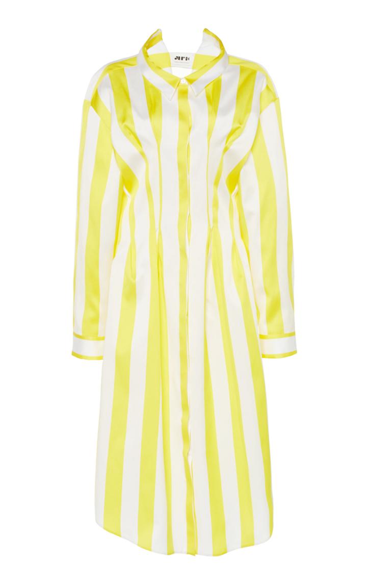 Moda Operandi Maison Rabih Kayrouz Striped Satin Dress Size: 34