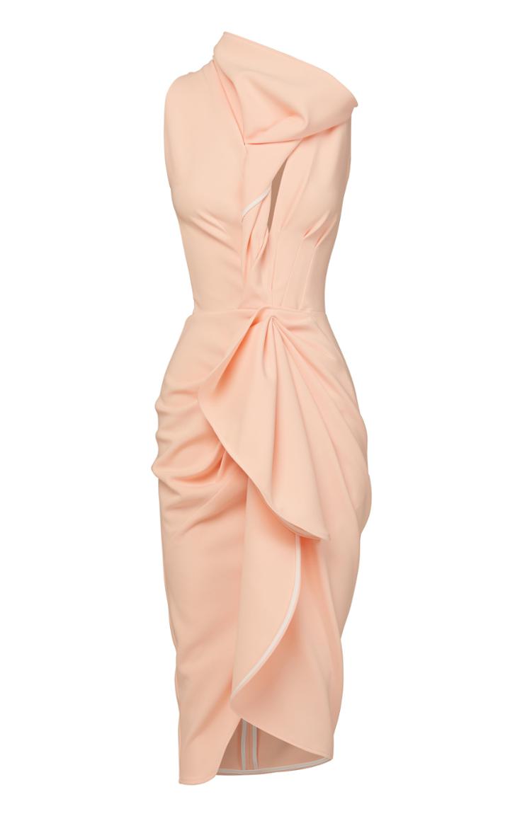 Moda Operandi Maticevski Livia Draped Crepe De Chine Dress