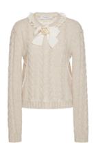 Philosophy Di Lorenzo Serafini Bow Cable Knit Sweater