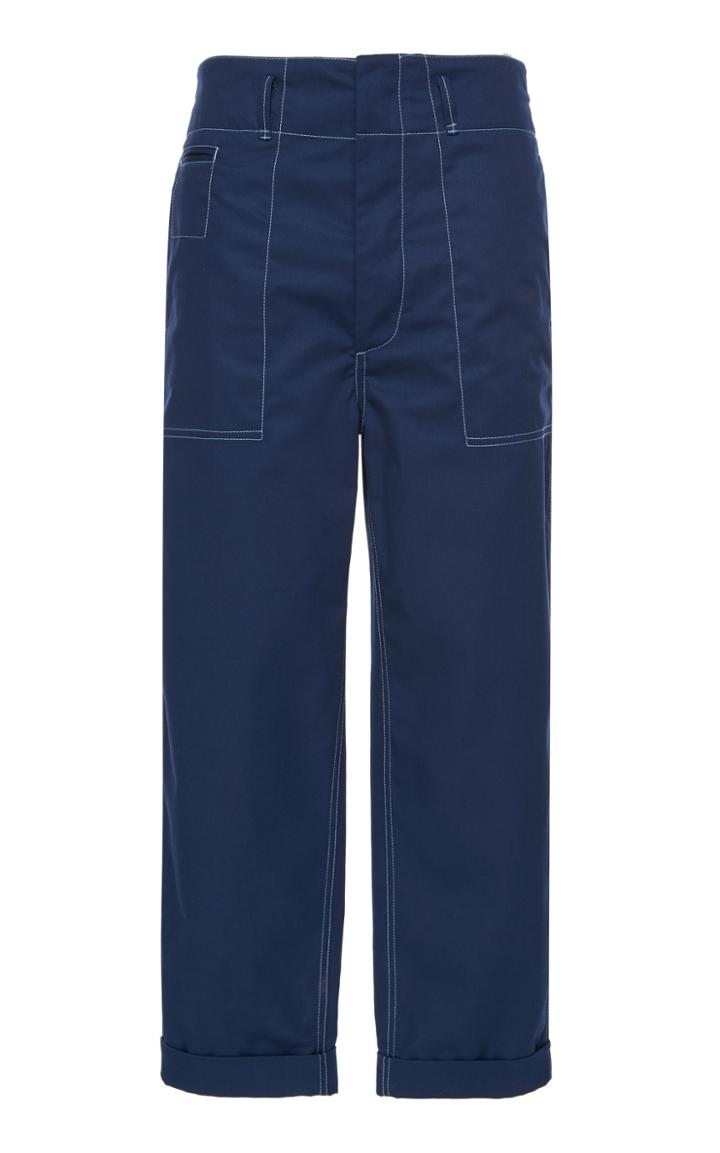 Moda Operandi Marni Contrast Stich Gabardine Trouser Size: 46