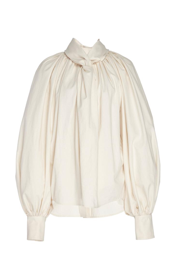 A.w.a.k.e. Mode Draped Cotton Top