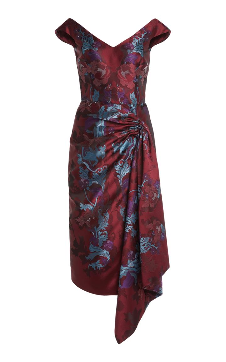 Moda Operandi Zuhair Murad Asto Floral Jacquard Dress