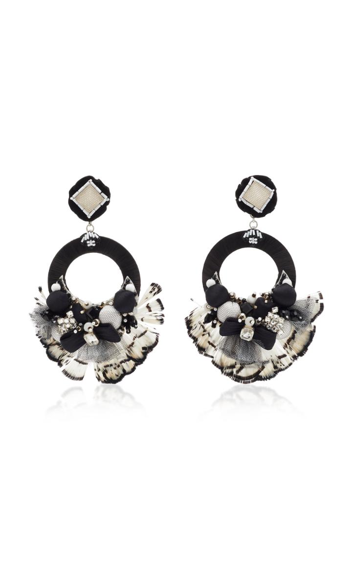 Ranjana Khan Umbanda Feather Embellished Earrings