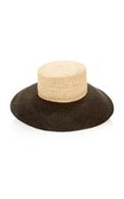 Janessa Leone Noemie Two-tone Straw Hat