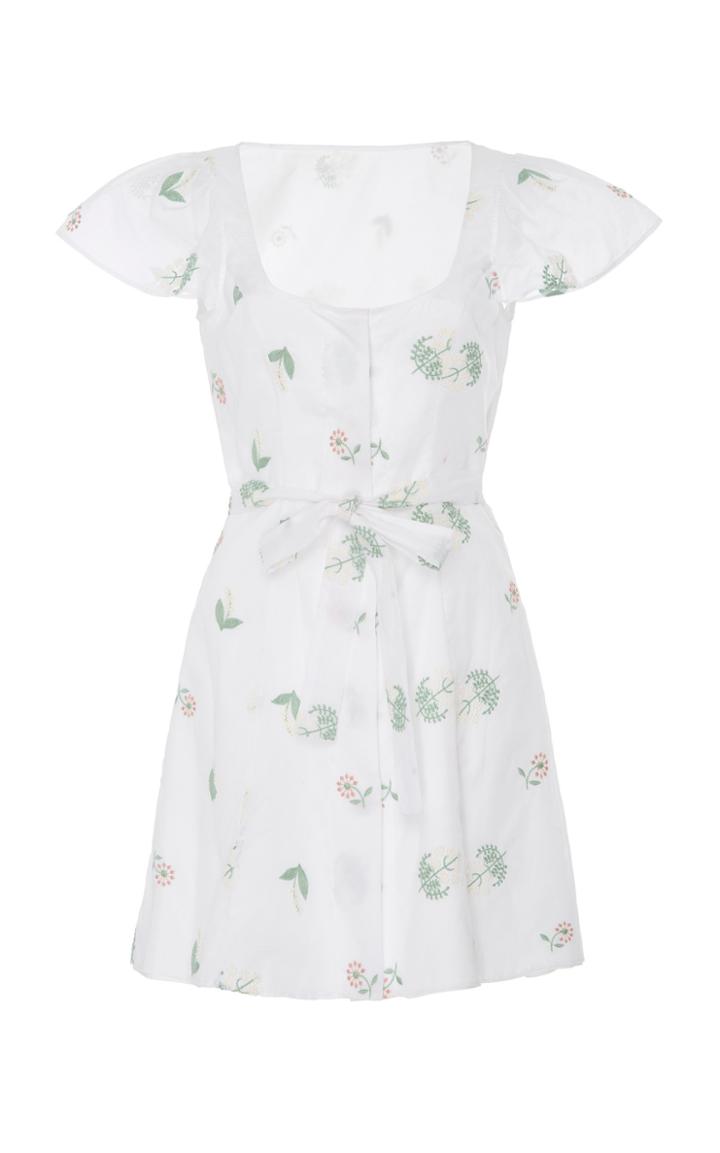 Markarian Goa Embroidered Cotton Mini Dress