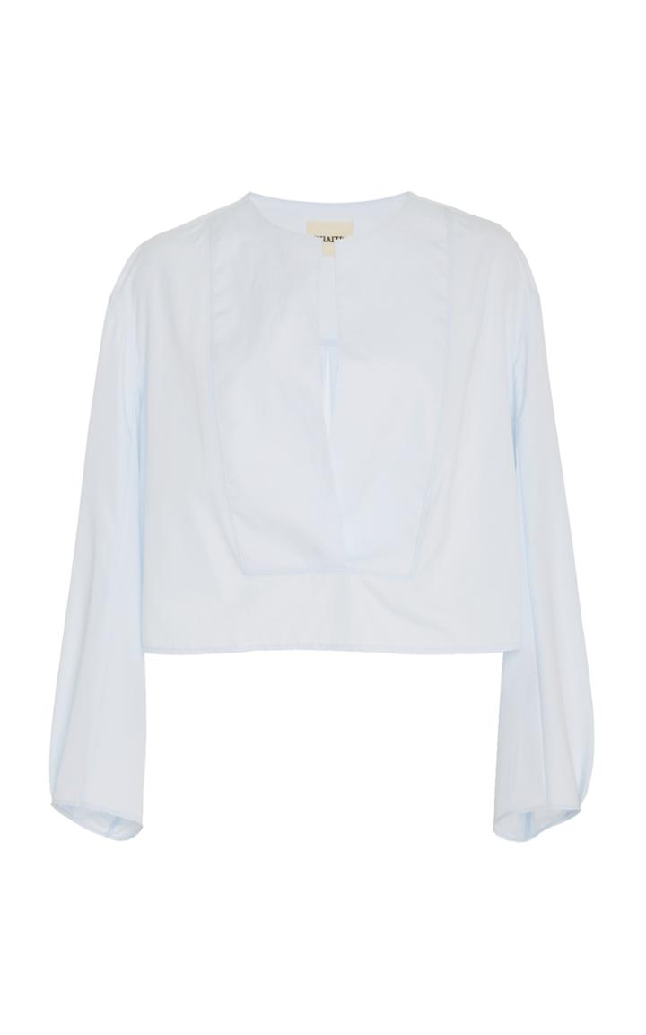 Khaite Dorothy Poplin Top