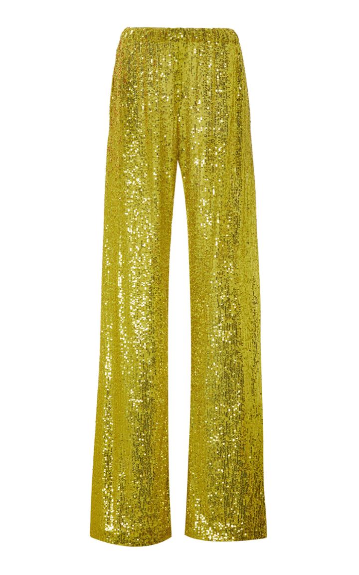 Moda Operandi Naeem Khan High-waist Sequin-embellished Flared Trousers Size: M