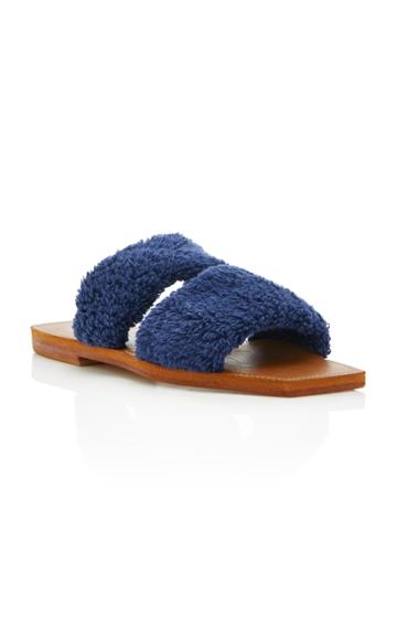 Parme Marin Terrycloth Strap Slide