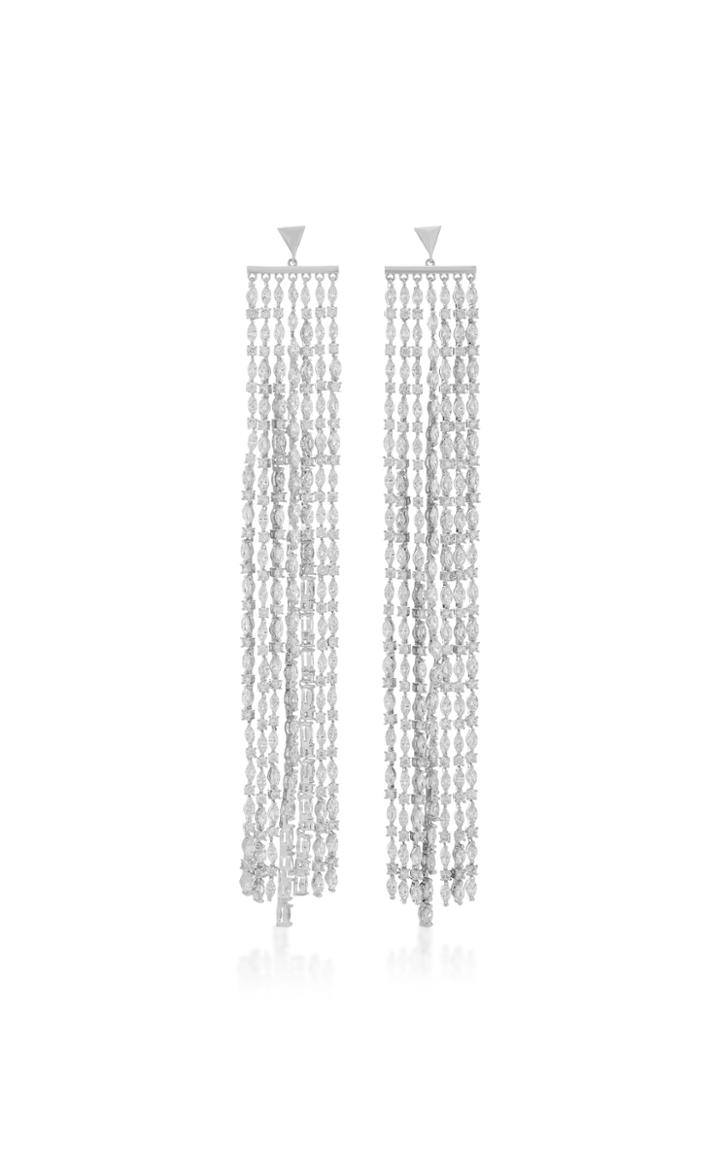 Fallon Marquis Waterfall Sliver Earrings