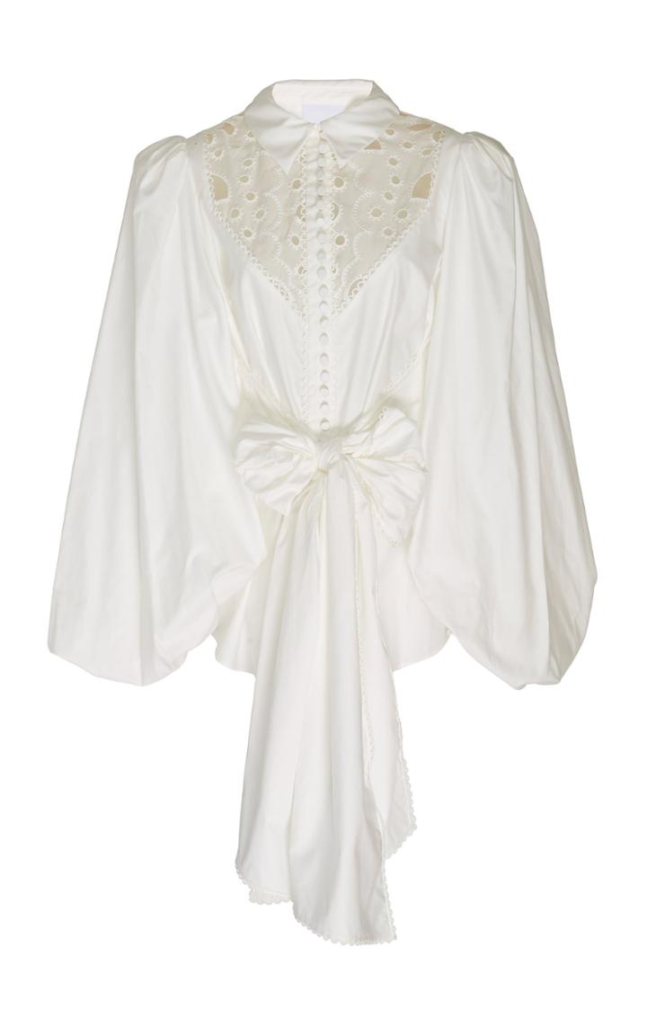 Acler Vicount Cotton Eyelet Blouse