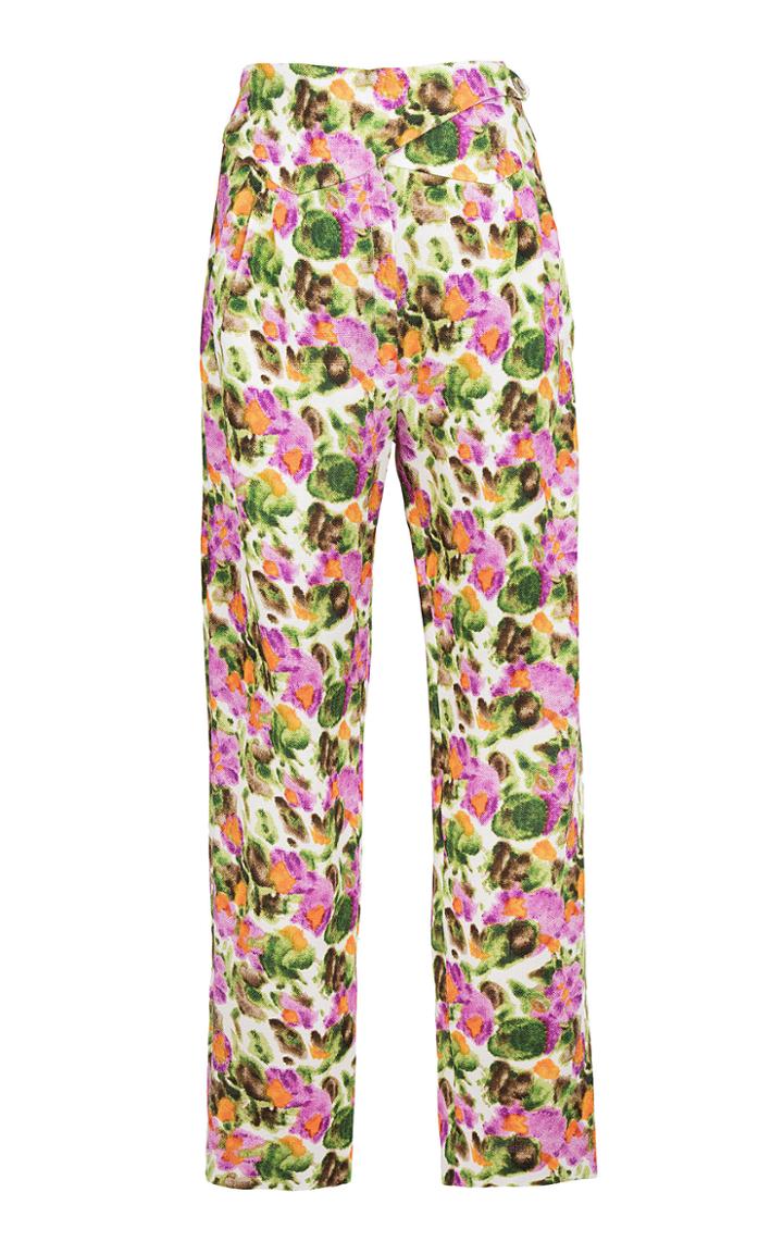 Moda Operandi Blaz Milano Mabelle Printed High-rise Straight-leg Pants Size: 00