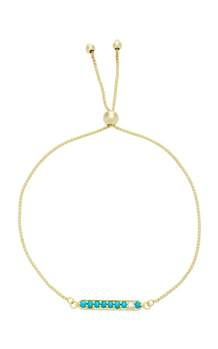 Ila Araya 14k Gold, Turquoise And Diamond Bracelet