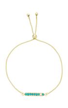 Ila Araya 14k Gold, Turquoise And Diamond Bracelet