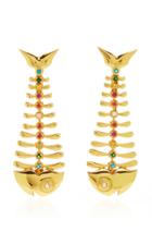 Artisans Of Iq Sarilla 18k Gold-plated Crystal Earrings