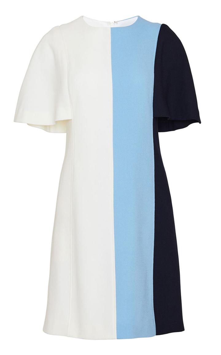 Moda Operandi Lela Rose Colorblock Flutter Sleeve Tunic Dress