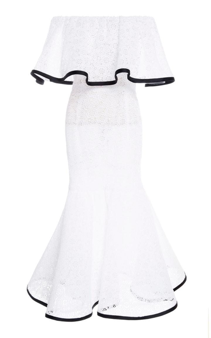 Carolina Herrera Strapless Daisy Floral Dress