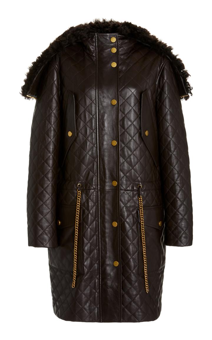 Moda Operandi Michael Kors Collection Plong Quilted Leather Parka