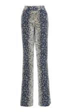 Giambattista Valli Python Print Velvet Pants