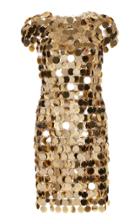 Paco Rabanne Chain Mail Sequined Mini Dress